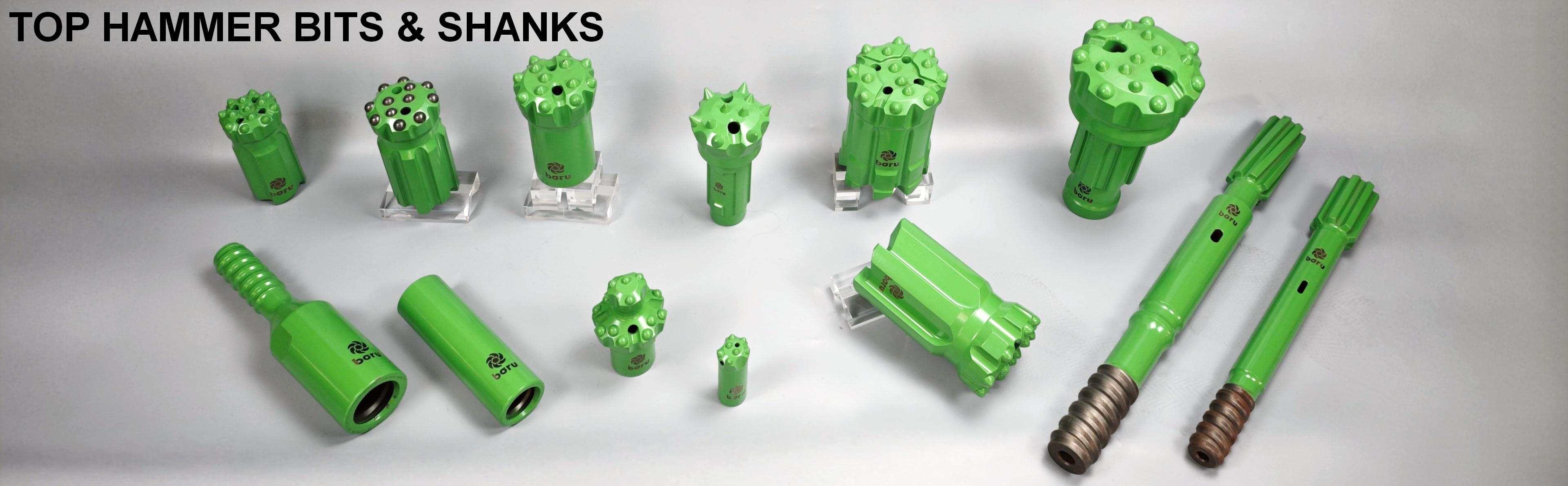 BLOOM TOP HAMMER BITS & SHANKS