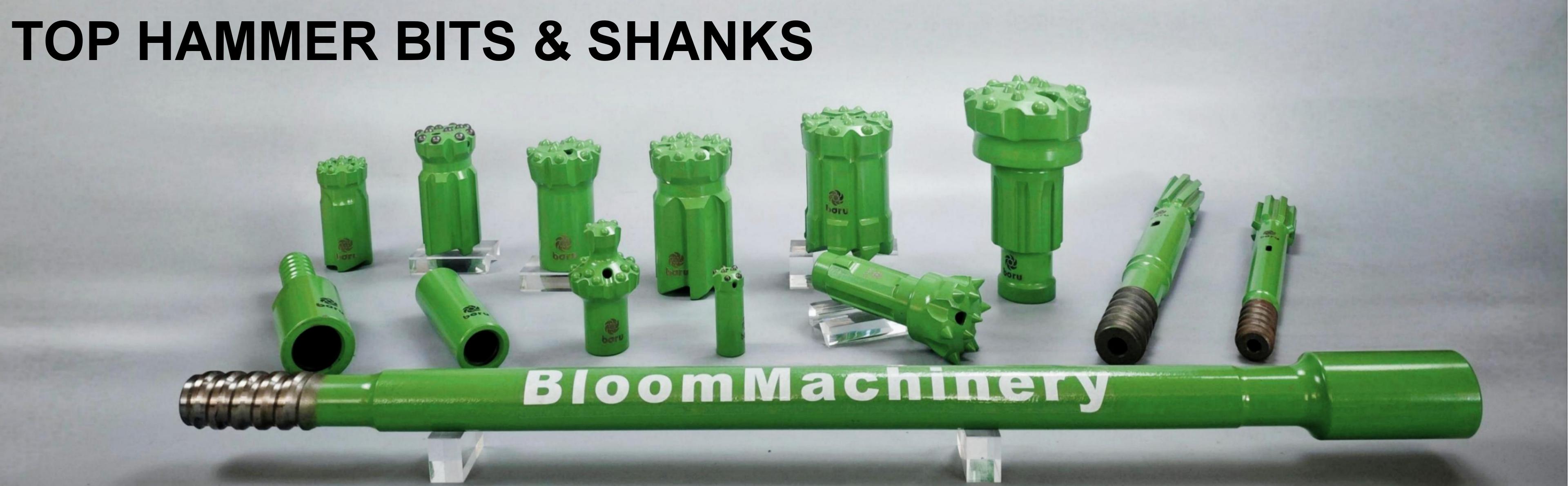 BLOOM TOP HAMMER BITS & SHANKS